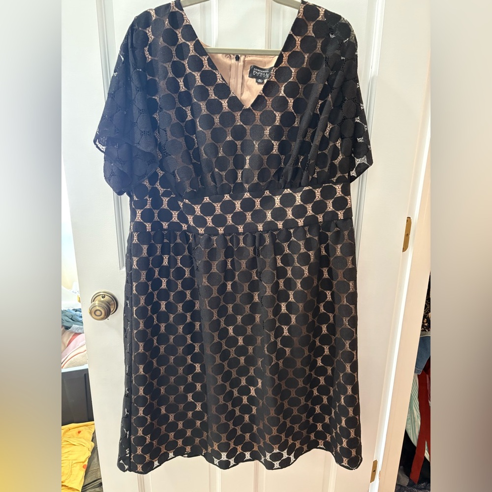 Adrianna papell polka dot mini dress